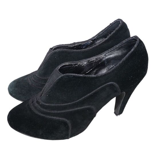 Steve Madden Kathy Black Suede Ankle Booties, Size 8 - Picture 5 of 8